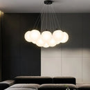 GobekUsa Bubble Glass Ball Pendant Lights Chandelier for Living Room Bedroom Kitchen Kids G9 LED