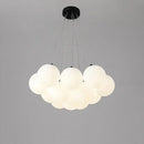 GobekUsa Bubble Glass Ball Pendant Lights Chandelier for Living Room Bedroom Kitchen Kids G9 LED