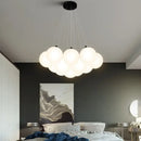 GobekUsa Glass Ball LED Pendant Light for Home Decor, Nordic Style Chandelier for Living Room