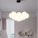 GobekUsa Glass Ball LED Pendant Light for Home Decor, Nordic Style Chandelier for Living Room