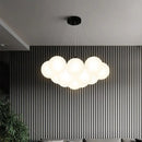 GobekUsa Glass Ball LED Pendant Light for Home Decor, Nordic Style Chandelier for Living Room