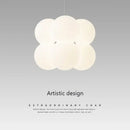 GobekUsa Glass Ball Milky White Chandelier for Home Decor Fixture