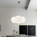 GobekUsa Glass Ball Milky White Chandelier for Home Decor Fixture