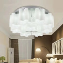 GobekUsa Cloud Glass LED Ceiling Light: Modern Minimalist Circular Design for Bedroom, Hallway, Restaurant