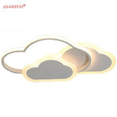 GobekUsa Cloud Pink LED Ceiling Lamp for Children's Room - Dimmable Modern Lighting