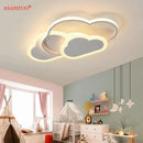 GobekUsa Cloud Pink LED Ceiling Lamp for Children's Room - Dimmable Modern Lighting