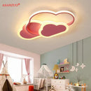 GobekUsa Cloud Pink LED Ceiling Lamp for Children's Room - Dimmable Modern Lighting