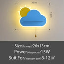 GobekUsa Cloud Wall Lamps: Modern Kids Room Lighting with Switch, Children's Bedroom Decor