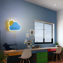 GobekUsa Cloud Wall Lamps: Modern Kids Room Lighting with Switch, Children's Bedroom Decor