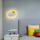 GobekUsa Cloud Wall Lamps: Modern Kids Room Lighting with Switch, Children's Bedroom Decor