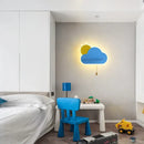 GobekUsa Cloud Wall Lamps: Modern Kids Room Lighting with Switch, Children's Bedroom Decor