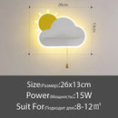 GobekUsa Cloud Wall Lamps: Modern Kids Room Lighting with Switch, Children's Bedroom Decor