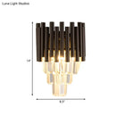 GobekUsa Coffee Crystal Wall Light"
or
"Modern Coffee Crystal Wall Light Fixture - 2 Lights