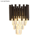 GobekUsa Coffee Crystal Wall Light"
or
"Modern Coffee Crystal Wall Light Fixture - 2 Lights