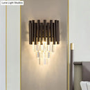 GobekUsa Coffee Crystal Wall Light"
or
"Modern Coffee Crystal Wall Light Fixture - 2 Lights