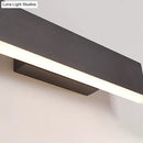 GobekUsa Rotatable Metal Rectangular Sconce LED Wall Lamp for Bedside, Contemporary Lighting in Coffee/White with Warm/White Light