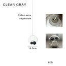 GobekUsa Colorful Balls Chandelier: Modern Dimmable Rectangle Dining Room & Bedside Hanging Lamp