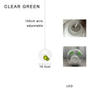 GobekUsa Colorful Balls Chandelier: Modern Dimmable Rectangle Dining Room & Bedside Hanging Lamp