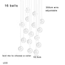 GobekUsa Colorful Balls Chandelier: Modern Dimmable Rectangle Dining Room & Bedside Hanging Lamp