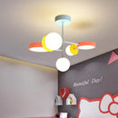 GobekUsa Cute Cartoon LED Chandelier Light for Kids Bedroom and Nursery
