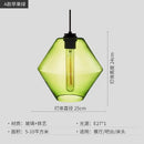 GobekUsa Geometric Glass Pendant Light Collection: Modern Crystalline Pendant Series