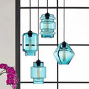 GobekUsa Geometric Glass Pendant Light Collection: Modern Crystalline Pendant Series
