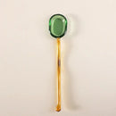 Modern colorful glass dessert spoon set dining room kitchenware by Decorbites