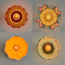 GobekUsa Colorful Glass LED Ceiling Lamp Modern Style Light Fixture