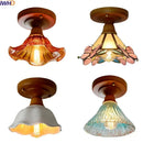 GobekUsa Colorful Glass LED Ceiling Lamp Modern Style Light Fixture