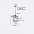 GobekUsa Colorful Glass Metal Dinning Pendant Lamp