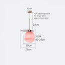 GobekUsa Colorful Glass Metal Dinning Pendant Lamp