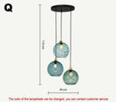 Modern Colorful Glass Pendant Light in Polished Chrome