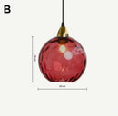 Modern Colorful Glass Pendant Light in Polished Chrome