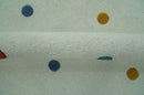 Modern Colorful Polka Dot Ivory 8x10 Hand Tufted wool area rug