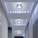 Modern colorful sunburst led ceiling light for porch or gallery by Decorbites