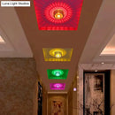 Modern colorful sunburst led ceiling light for porch or gallery by Decorbites