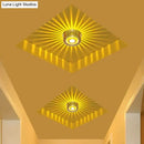 Modern colorful sunburst led ceiling light for porch or gallery by Decorbites