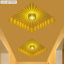 Modern colorful sunburst led ceiling light for porch or gallery by Decorbites