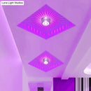 Modern colorful sunburst led ceiling light for porch or gallery by Decorbites