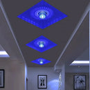 Modern colorful sunburst led ceiling light for porch or gallery by Decorbites