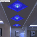 Modern colorful sunburst led ceiling light for porch or gallery by Decorbites