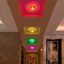 Modern colorful sunburst led ceiling light for porch or gallery by Decorbites