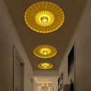 Modern colorful sunburst led ceiling light for porch or gallery by Decorbites
