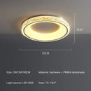 GobekUsa Concave Round LED Ceiling Light with Remote Control for Bedroom Living Room