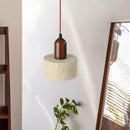 GobekUsa LED Yellow Travertine Pendant Light Hanglampen for Kitchen Cafe Living Room