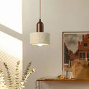 GobekUsa LED Yellow Travertine Pendant Light Hanglampen for Kitchen Cafe Living Room