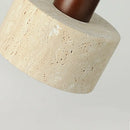 GobekUsa LED Yellow Travertine Pendant Light Hanglampen for Kitchen Cafe Living Room