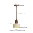 GobekUsa LED Yellow Travertine Pendant Light Hanglampen for Kitchen Cafe Living Room
