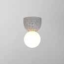 GobekUsa Modern Resin-Cement Bell Wall Sconce - Single-Bulb Lighting Fixture