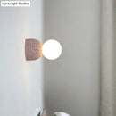 GobekUsa Modern Resin-Cement Bell Wall Sconce - Single-Bulb Lighting Fixture
